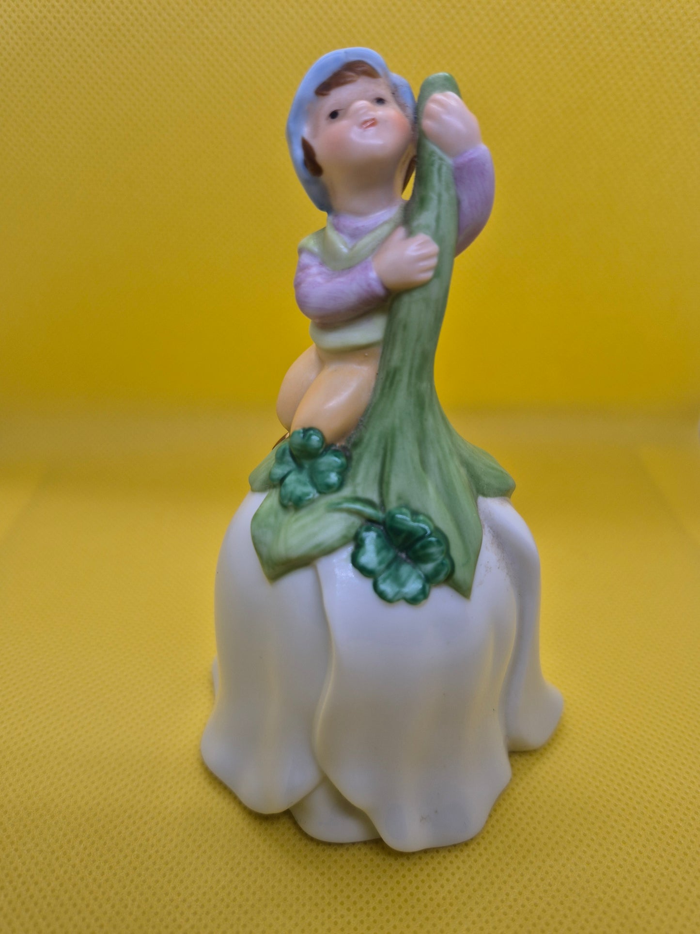 Avon 1983 Good Luck Bell , Elf on a tulip.