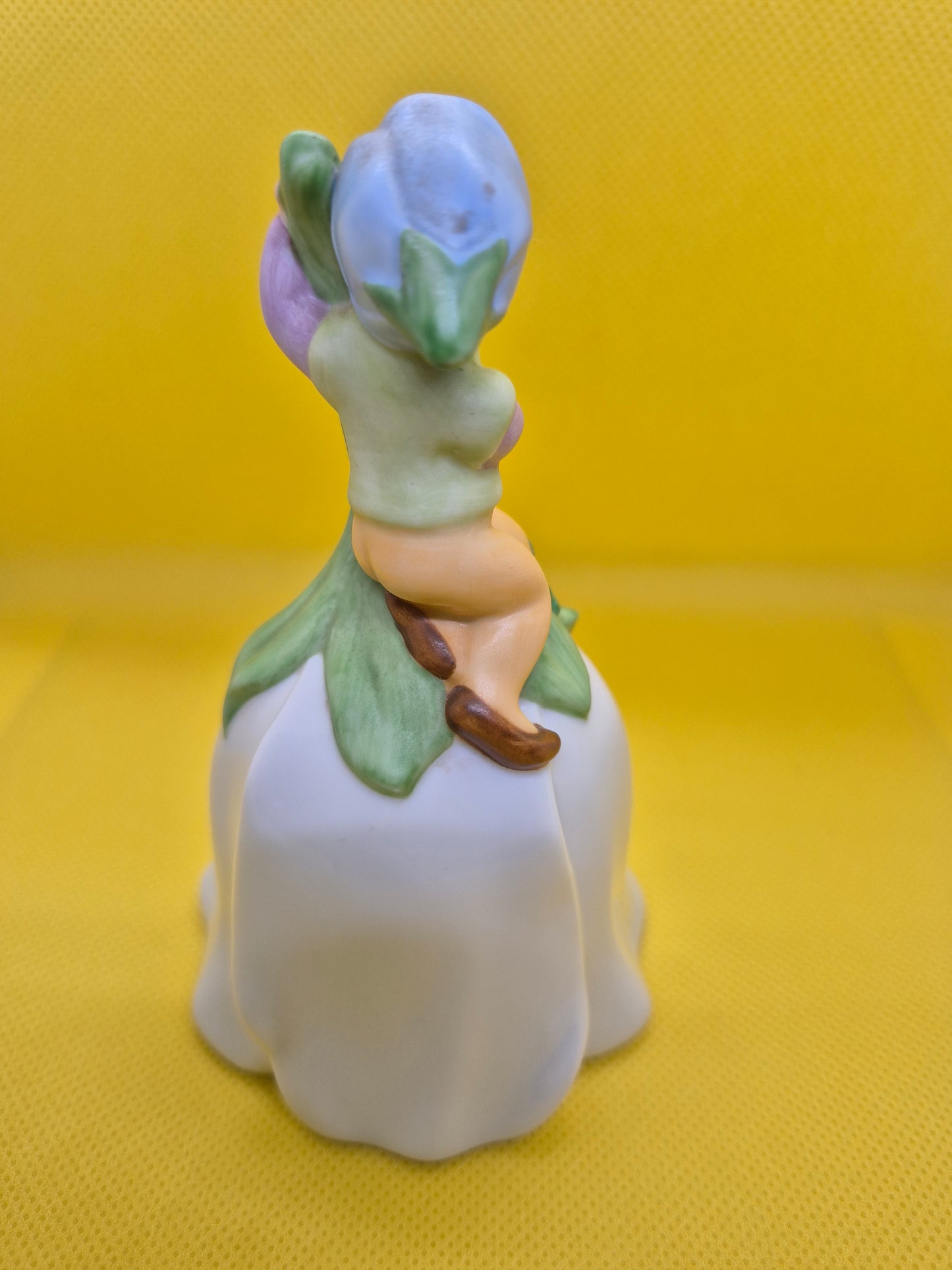 Avon 1983 Good Luck Bell , Elf on a tulip.