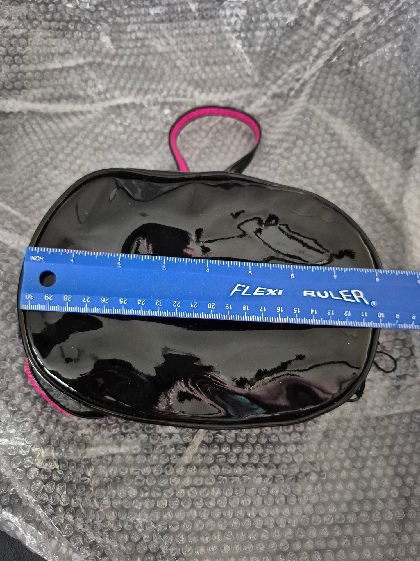 Sassy Shiny Black Crossbody