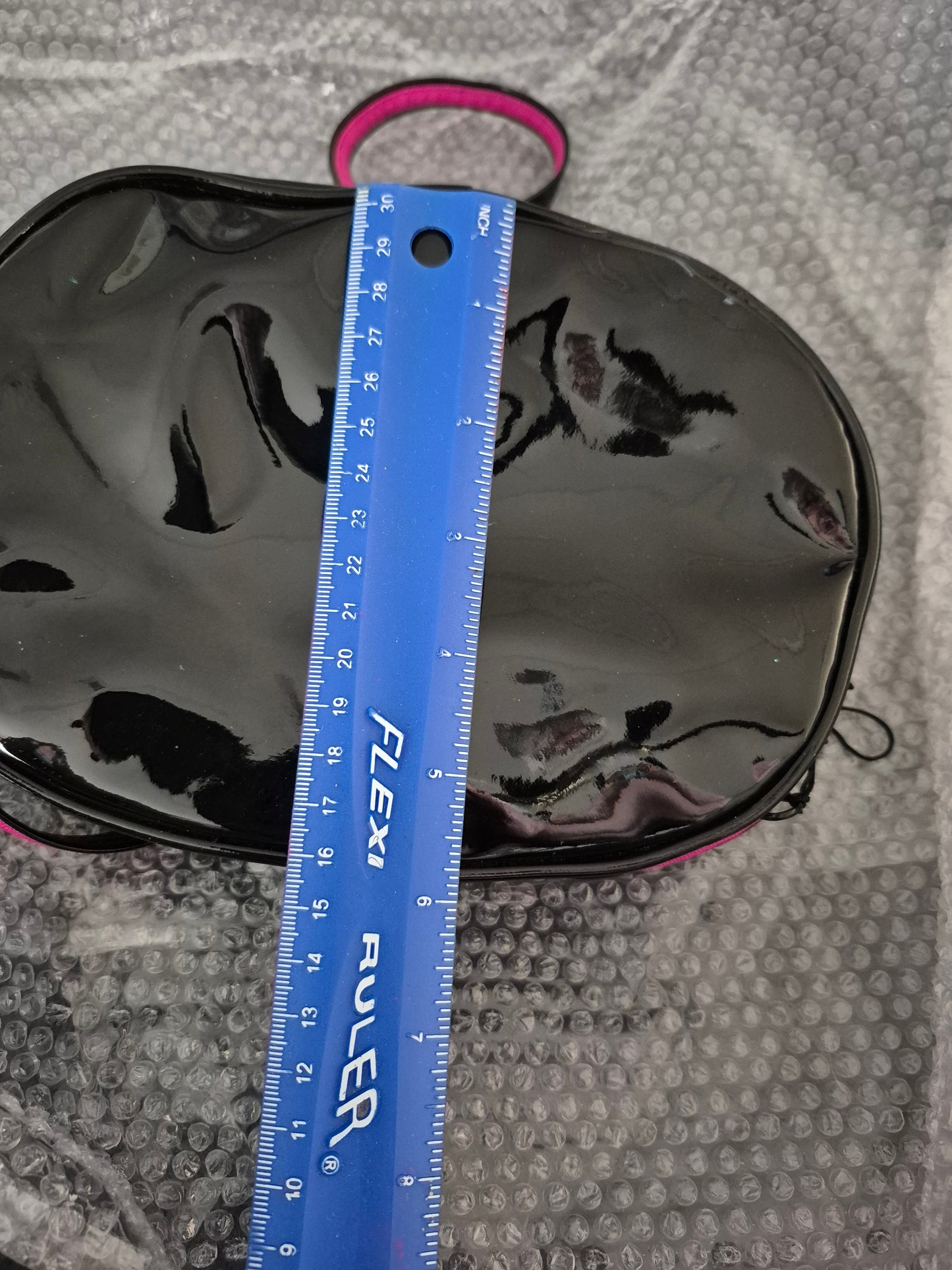 Sassy Shiny Black Crossbody