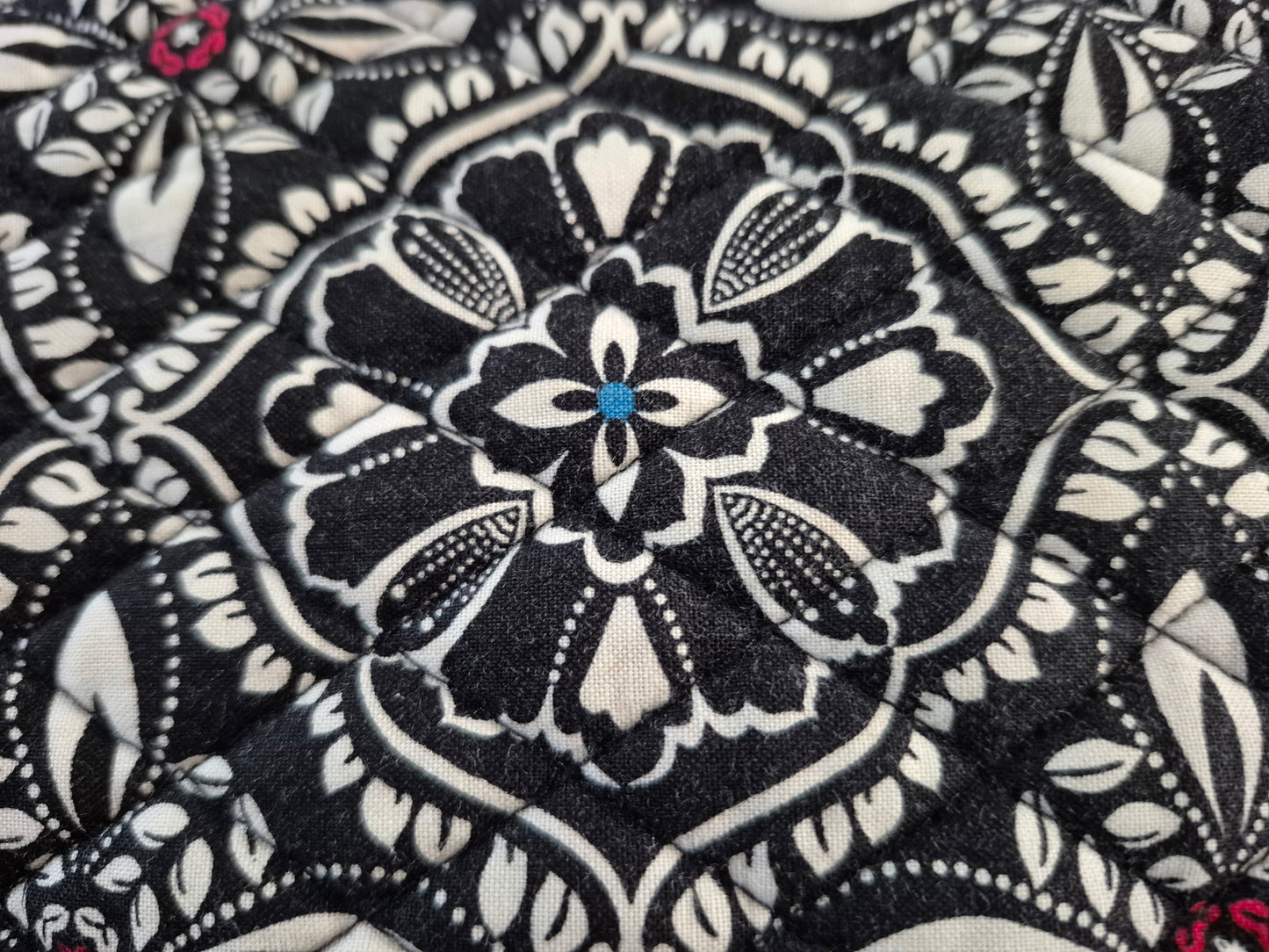 Vera Bradley Barcelona Pattern Toggle Tote Bag.