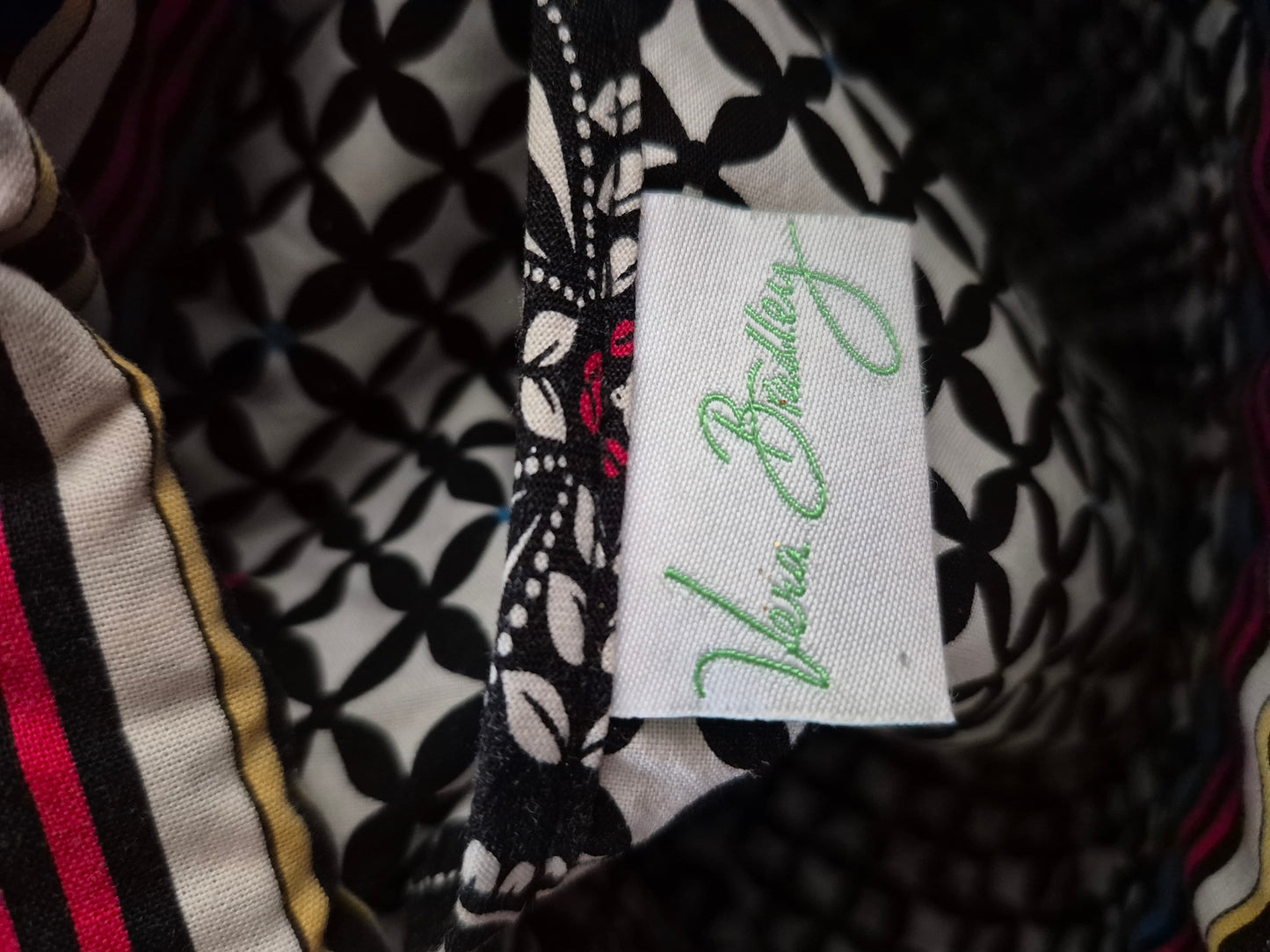Vera Bradley Barcelona Pattern Toggle Tote Bag.