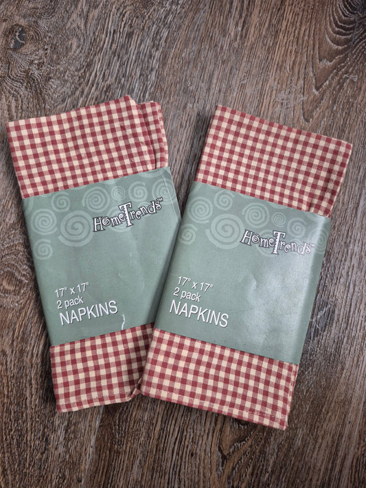 Set of 4 Cotton Napkins for your picnic or Sunday table.